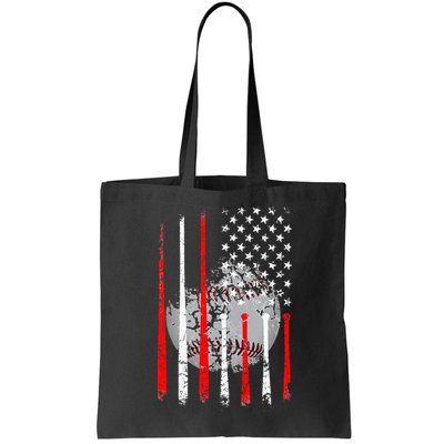 Baseball USA Flag American Flag Vintage Bag