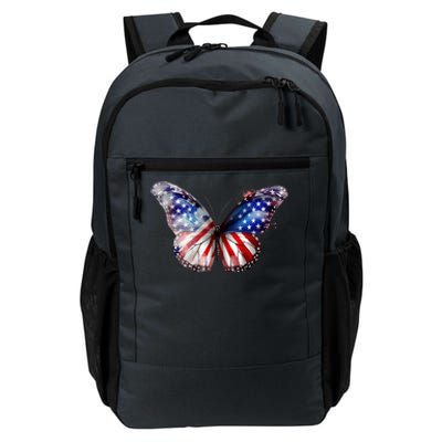 Butterfly Usa Flag 4th Of July Gift Daily Commute Backpack