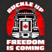 Buckle Up Freedom Is Coming Candian Truckers Adult Drive Performance Visor