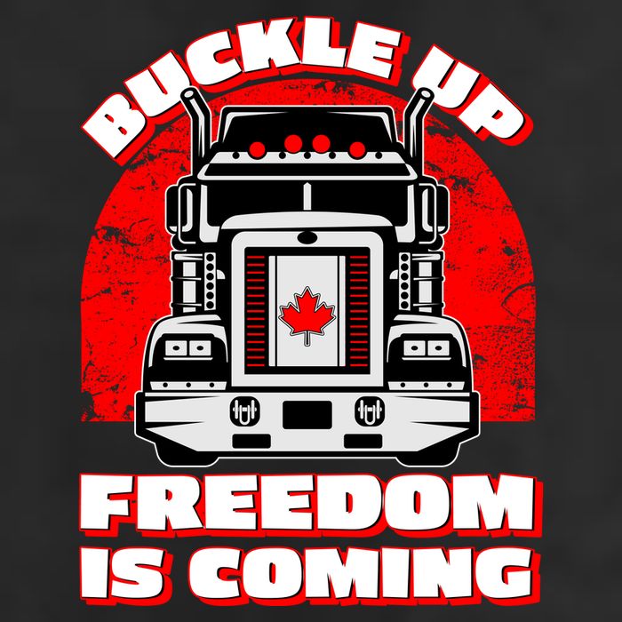 Buckle Up Freedom Is Coming Candian Truckers 11oz C Handle Ceramic Mug