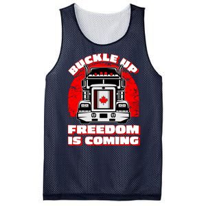 Buckle Up Freedom Is Coming Candian Truckers Mesh Reversible Basketball Jersey Tank