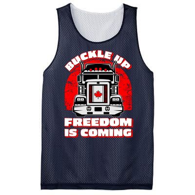 Buckle Up Freedom Is Coming Candian Truckers Mesh Reversible Basketball Jersey Tank