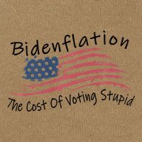Bidenflation USA Flag The Cost Of Voting Stupid Anti Biden Cotton Canvas Backpack