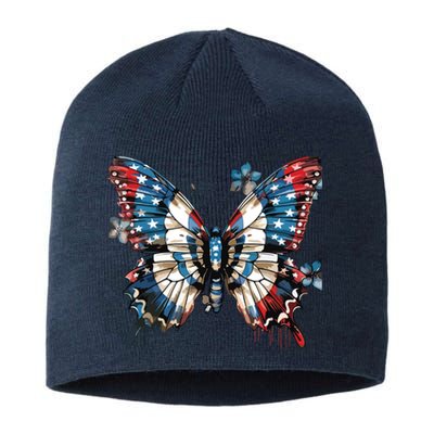 Butterfly Us Flag Sustainable Beanie