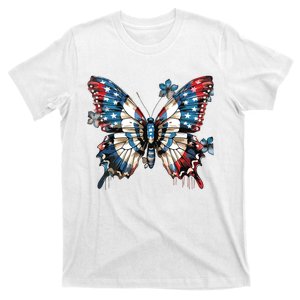 Butterfly Us Flag T-Shirt