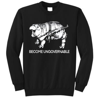 Become Ungovernable Funny Moodeng Sweatshirt