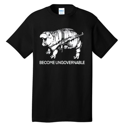 Become Ungovernable Funny Moodeng Tall T-Shirt