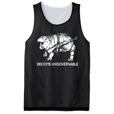 Become Ungovernable Funny Moodeng Mesh Reversible Basketball Jersey Tank