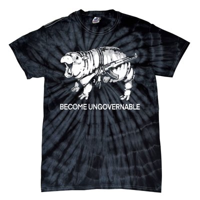 Become Ungovernable Funny Moodeng Tie-Dye T-Shirt