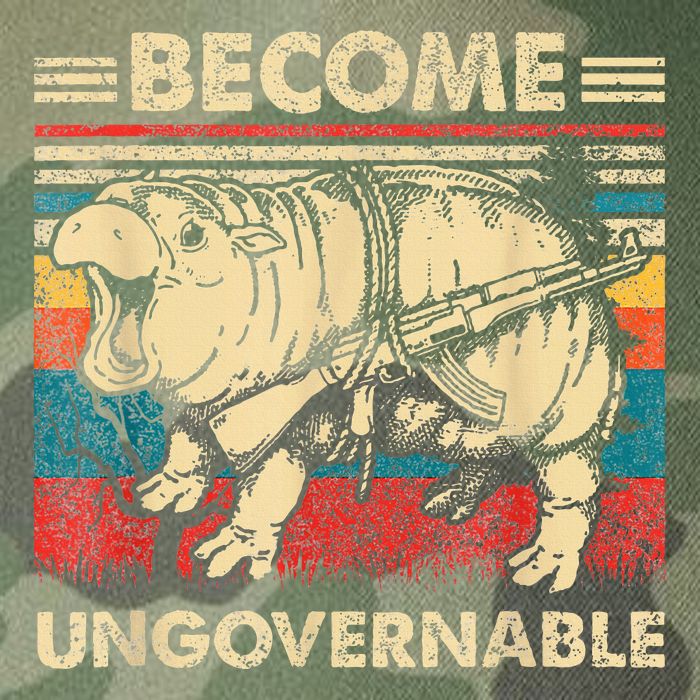 Become Ungovernable Funny Moodeng Legacy Tie Dye Trucker Hat