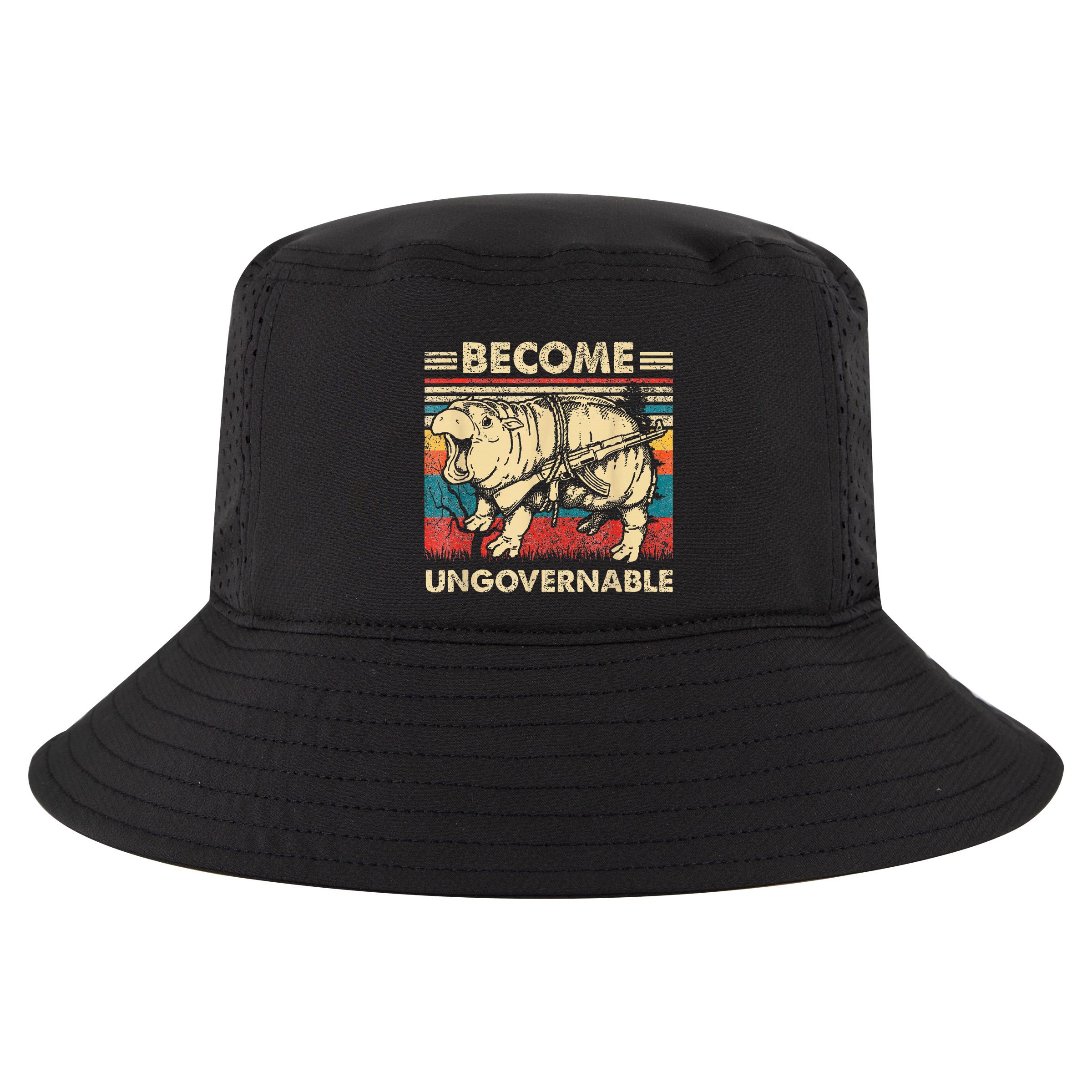 Become Ungovernable Funny Moodeng Cool Comfort Performance Bucket Hat