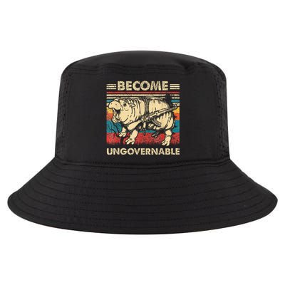 Become Ungovernable Funny Moodeng Cool Comfort Performance Bucket Hat