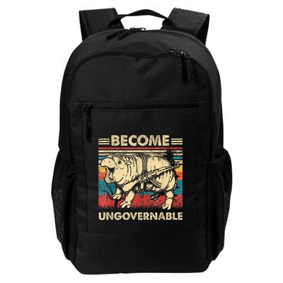 Become Ungovernable Funny Moodeng Backpack