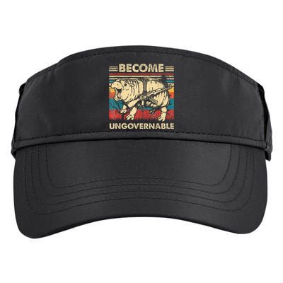 Become Ungovernable Funny Moodeng Adult Drive Performance Visor