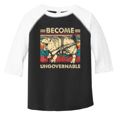 Become Ungovernable Funny Moodeng Toddler Fine Jersey T-Shirt