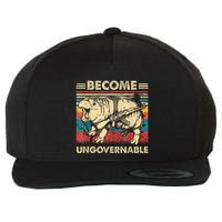 Become Ungovernable Funny Moodeng Wool Snapback Cap
