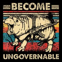 Become Ungovernable Funny Moodeng Wool Snapback Cap