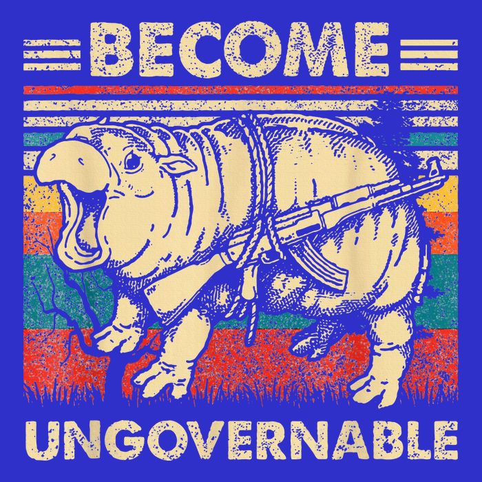 Become Ungovernable Funny Moodeng Apron