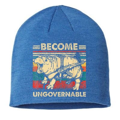 Become Ungovernable Funny Moodeng Sustainable Beanie