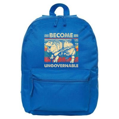 Become Ungovernable Funny Moodeng 16 in Basic Backpack