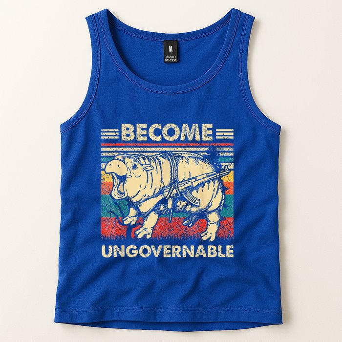 Become Ungovernable Funny Moodeng Tank Top