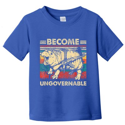 Become Ungovernable Funny Moodeng Toddler T-Shirt