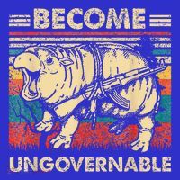 Become Ungovernable Funny Moodeng Women's V-Neck T-Shirt