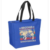 Become Ungovernable Funny Moodeng Zip Tote Bag