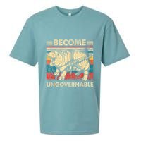 Become Ungovernable Funny Moodeng Sueded Cloud Jersey T-Shirt