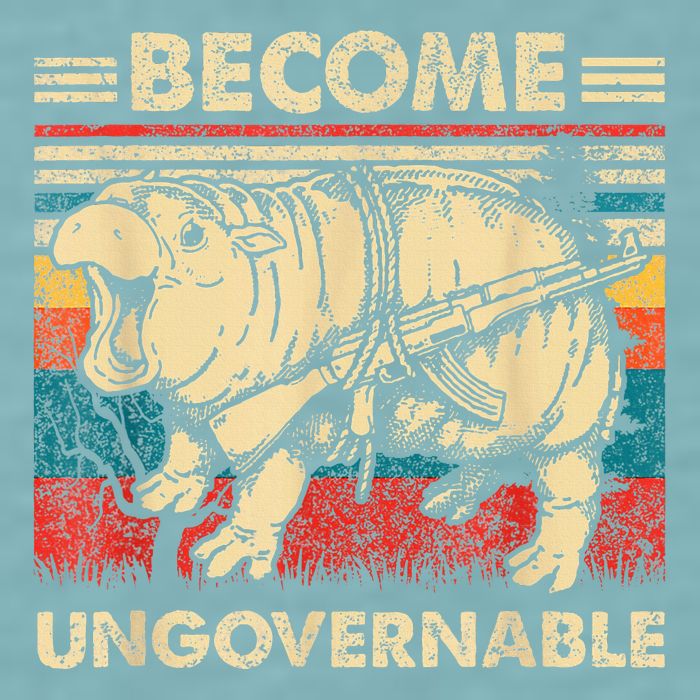 Become Ungovernable Funny Moodeng Sueded Cloud Jersey T-Shirt