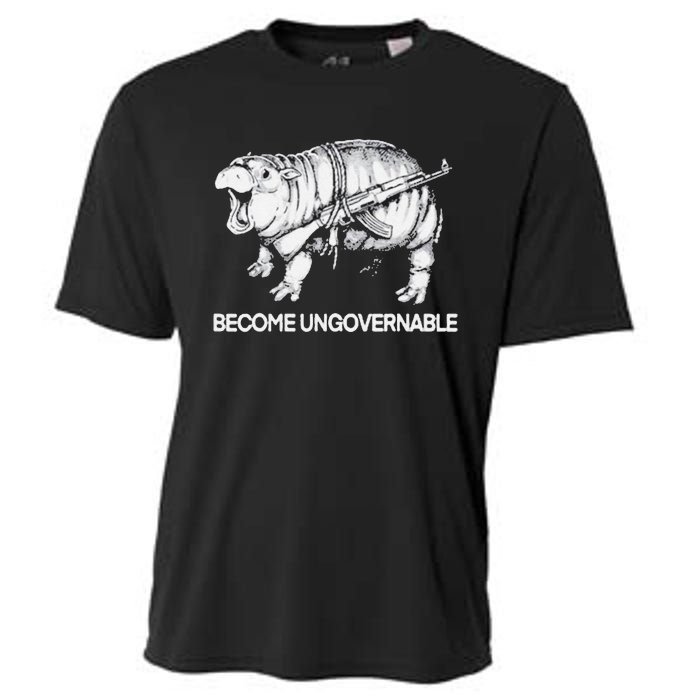 Become Ungovernable Funny Moo Deng Cooling Performance Crew T-Shirt