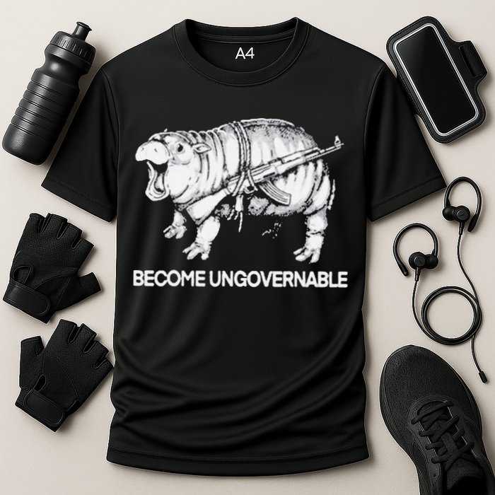 Become Ungovernable Funny Moo Deng Performance Shirt