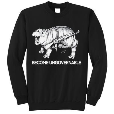 Become Ungovernable Funny Moo Deng Sweatshirt