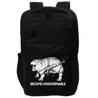 Become Ungovernable Funny Moo Deng Impact Tech Backpack