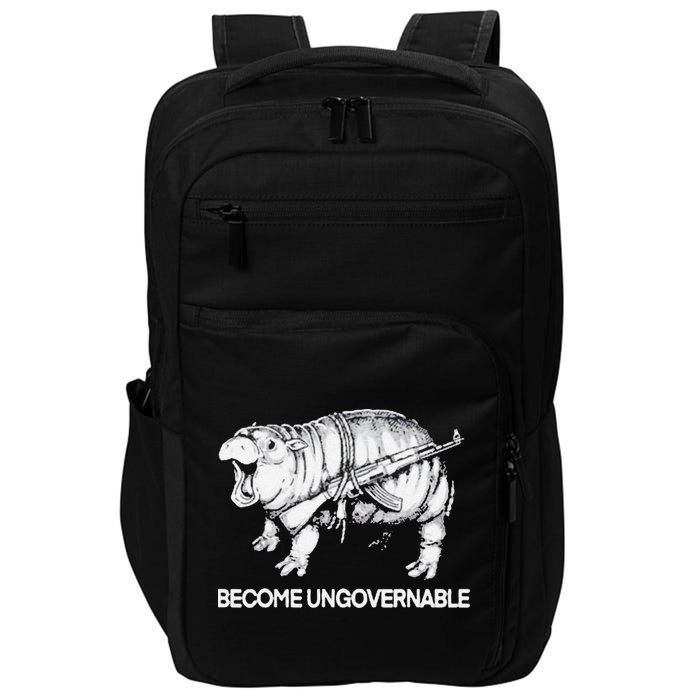 Become Ungovernable Funny Moo Deng Impact Tech Backpack