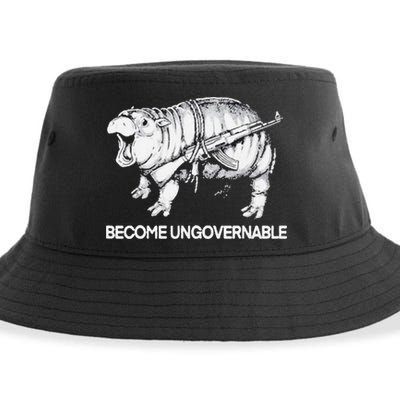 Become Ungovernable Funny Moo Deng Sustainable Bucket Hat