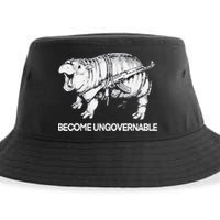 Become Ungovernable Funny Moo Deng Sustainable Bucket Hat