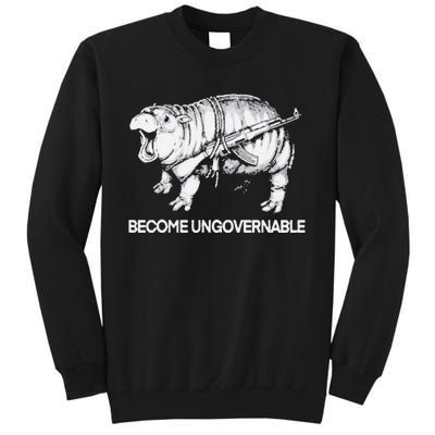 Become Ungovernable Funny Moo Deng Tall Sweatshirt