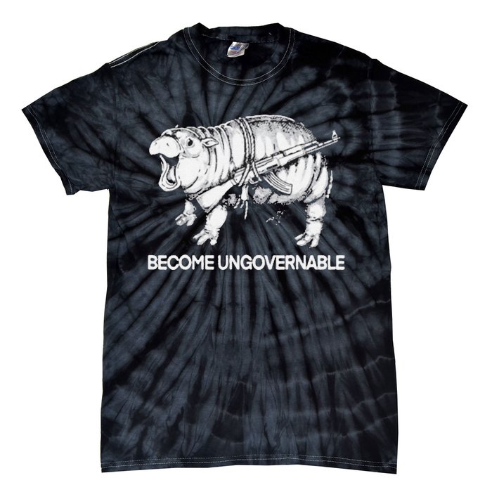 Become Ungovernable Funny Moo Deng Tie-Dye T-Shirt