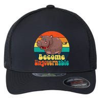 Become Ungovernable Funny Baby Hippo Moo Deng Funny Saying Flexfit Unipanel Trucker Cap