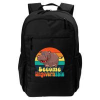 Become Ungovernable Funny Baby Hippo Moo Deng Funny Saying Backpack
