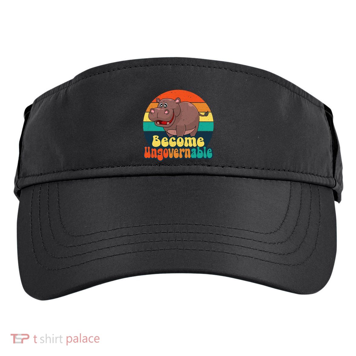 Become Ungovernable Funny Baby Hippo Moo Deng Funny Saying Adult Drive Performance Visor