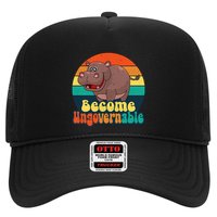 Become Ungovernable Funny Baby Hippo Moo Deng Funny Saying Hat