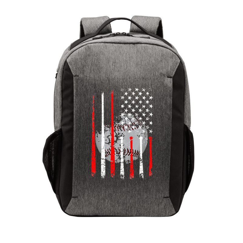 Baseball Usa Flag American Flag Vintage Vector Backpack