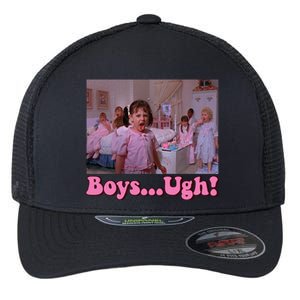 Boy Ugh Funny Valentine Little Rascals Flexfit Unipanel Trucker Cap