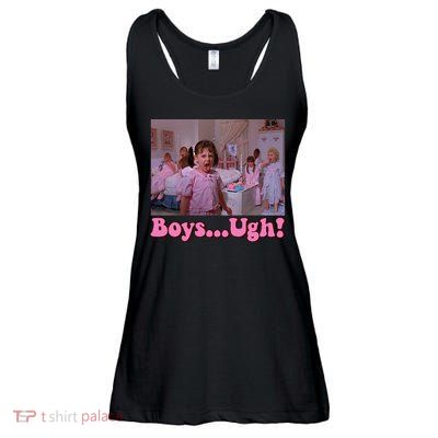 Boy Ugh Funny Valentine Little Rascals Ladies Essential Flowy Tank