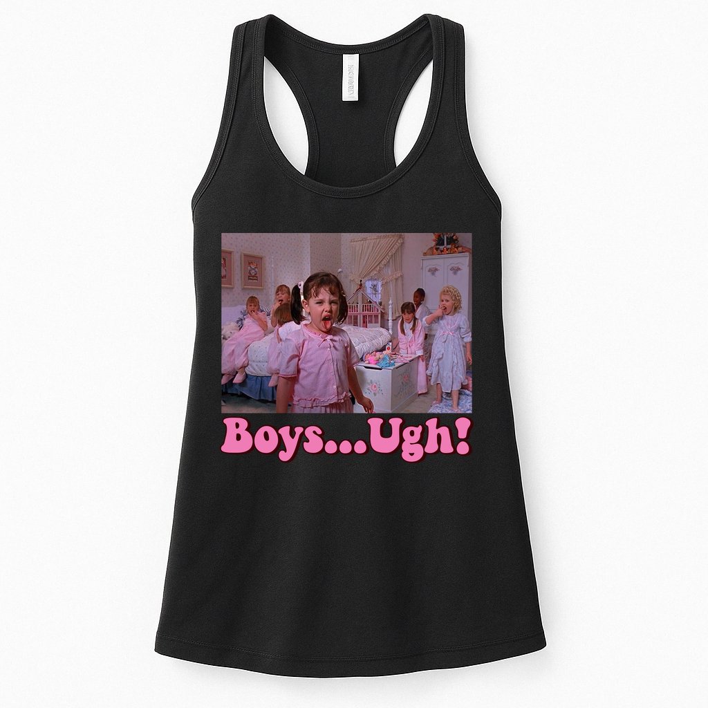 Boy Ugh Funny Valentine Little Rascals Womens Tank Top