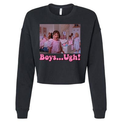 Boy Ugh Funny Valentine Little Rascals Cropped Pullover Crew