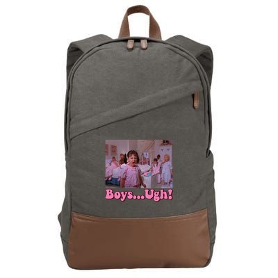 Boy Ugh Funny Valentine Little Rascals Cotton Canvas Backpack