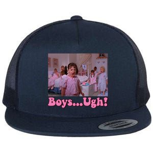 Boy Ugh Funny Valentine Little Rascals Flat Bill Trucker Hat